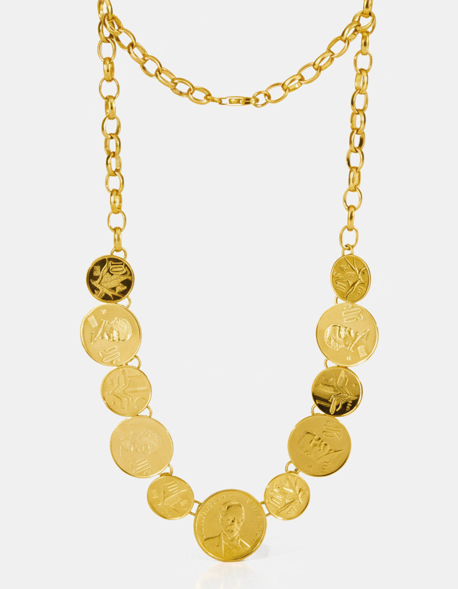 Collar monedas auténticas Memorias