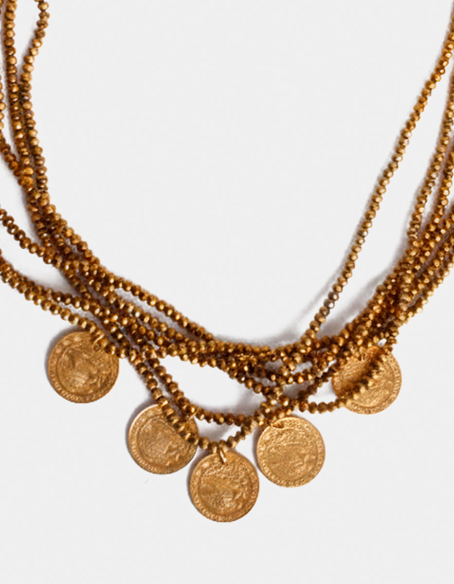 Collar monedas auténticas Memorias