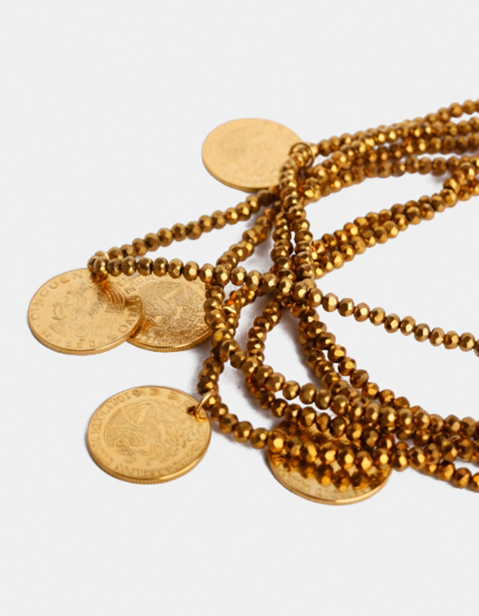 Collar monedas auténticas Memorias