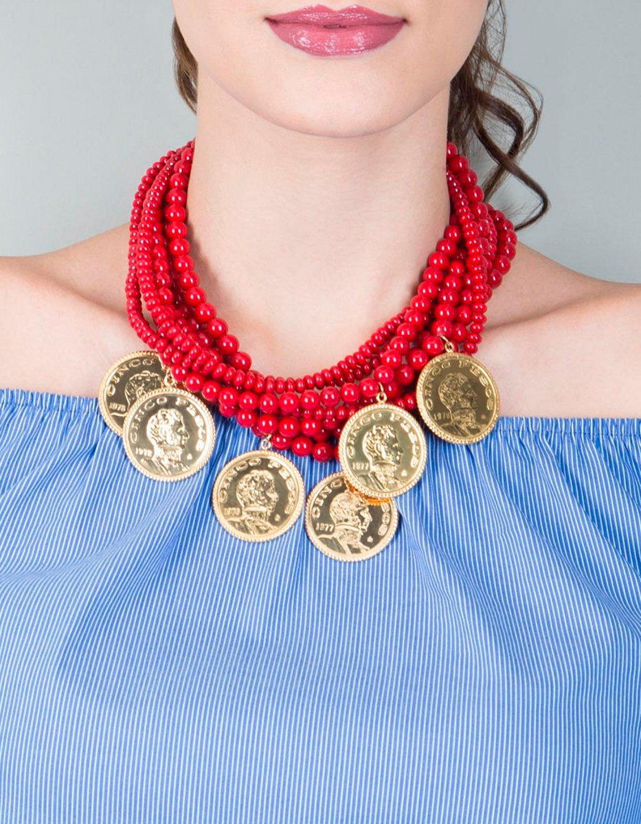Collar monedas auténticas Memorias