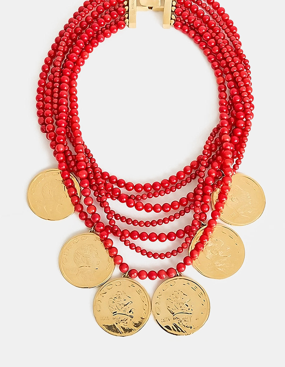 Collar monedas auténticas Memorias