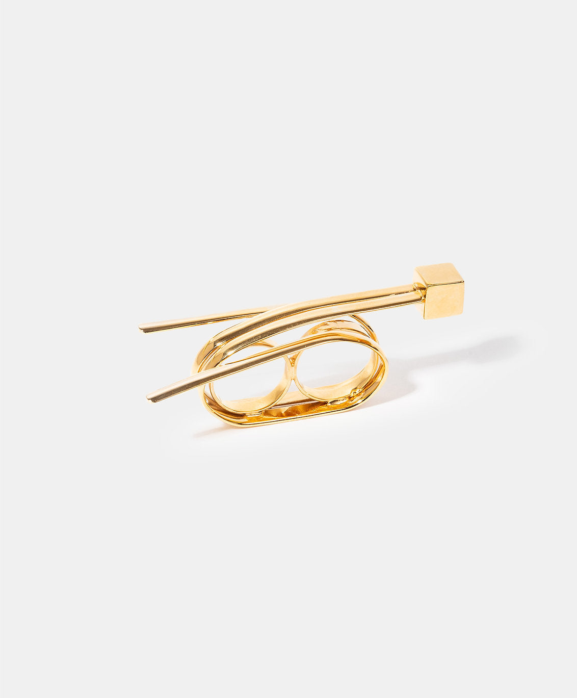 Aretes bronce baño oro 22 kt Mexican Geometry