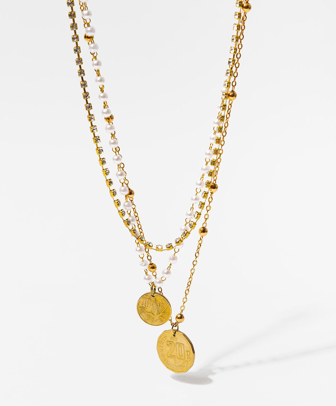 Collar monedas auténticas Memorias
