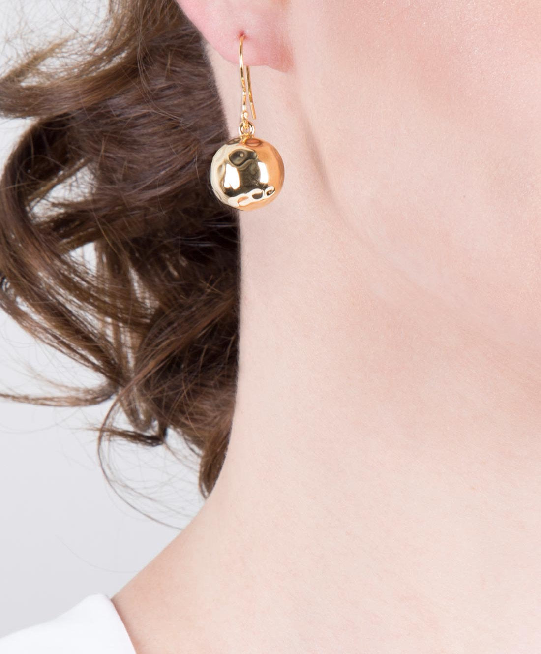 Aretes bronce baño de oro 22k Reflections