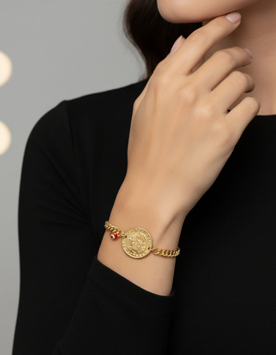 Pulsera moneda auténtica Memorias