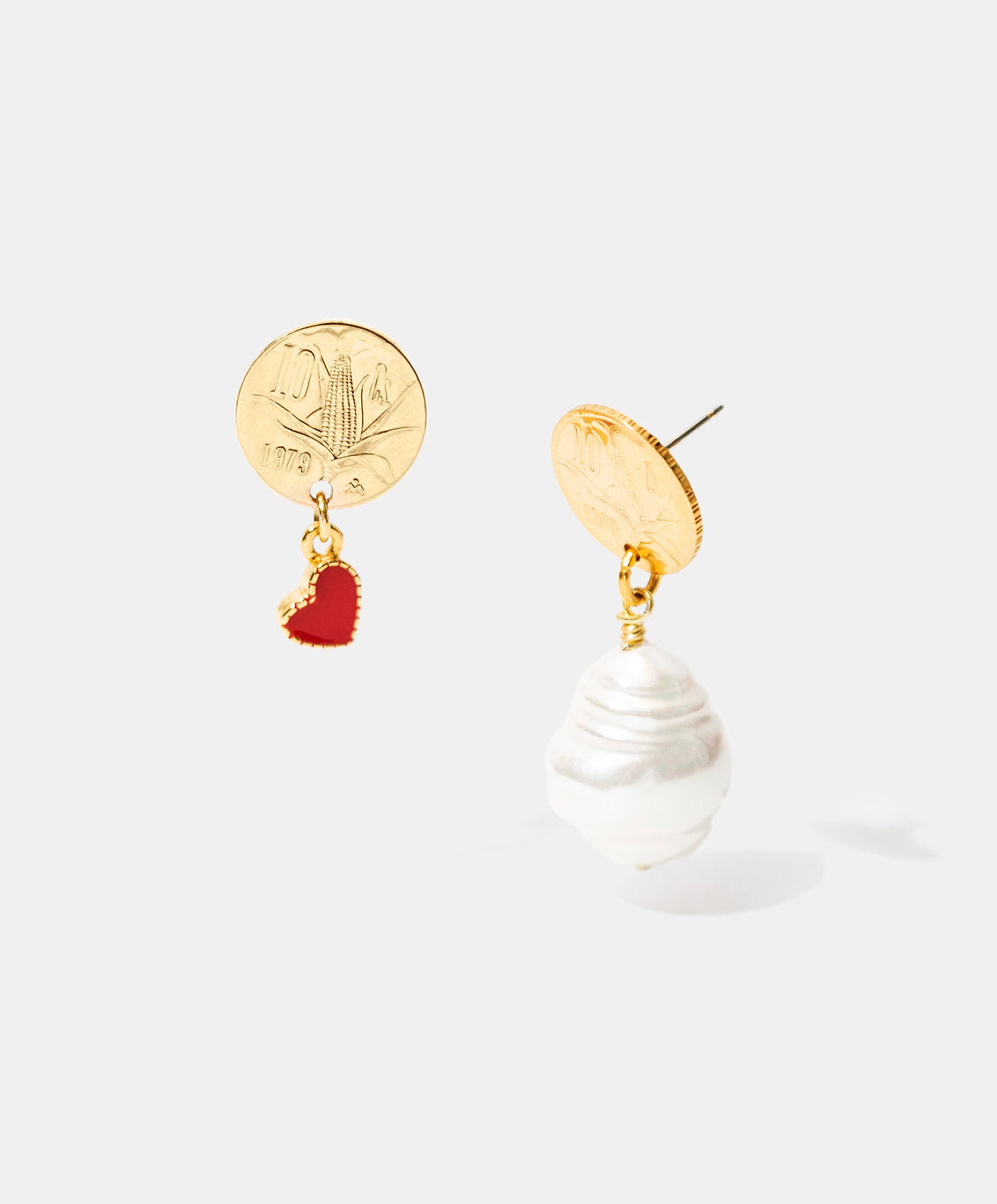 Aretes monedas auténticas Memorias