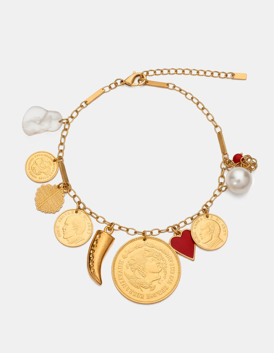 Collar con monedas auténticas Memorias