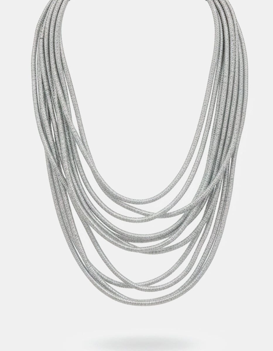 ⚡Ei Collar en Bronce con Baño de Rodio Latin Flavor