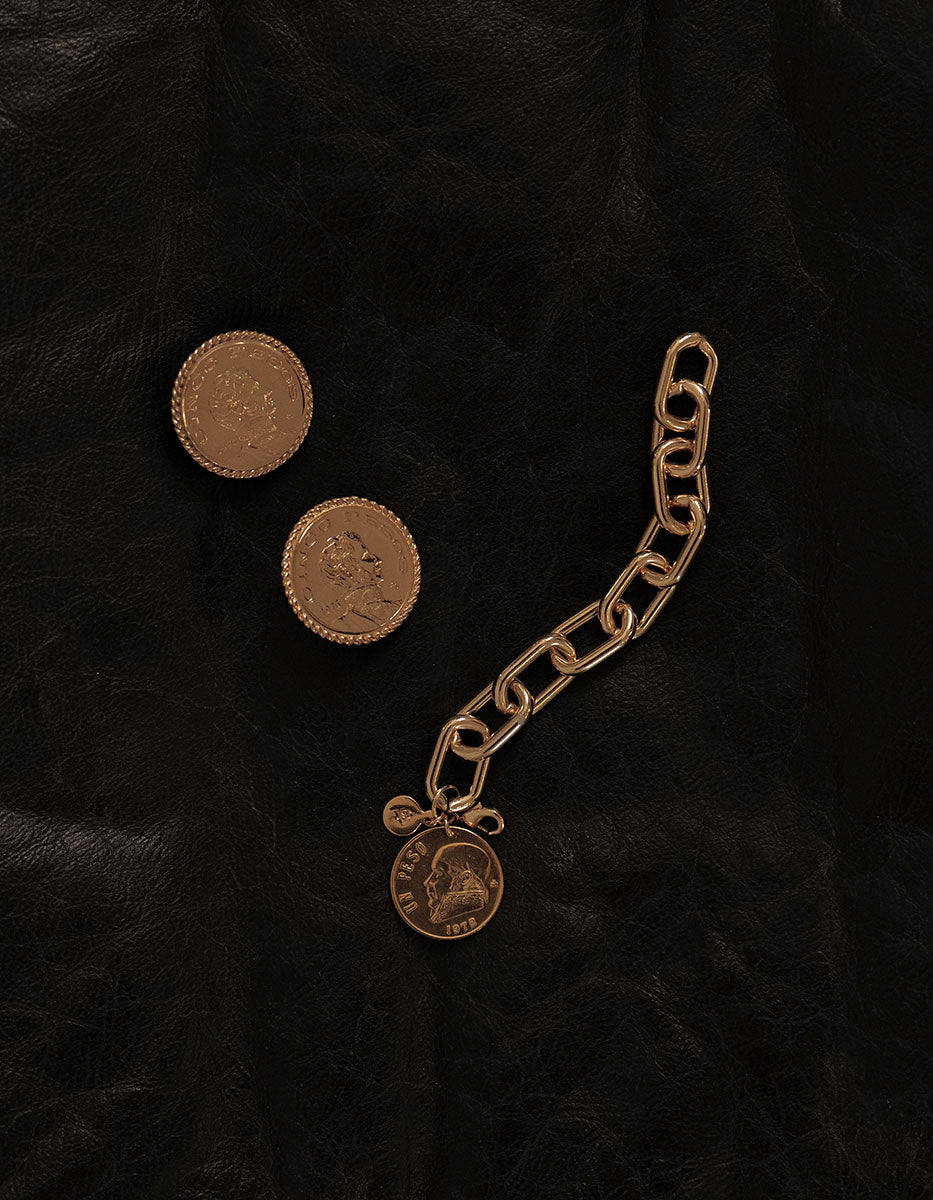 Aretes moneda auténtica Memorias