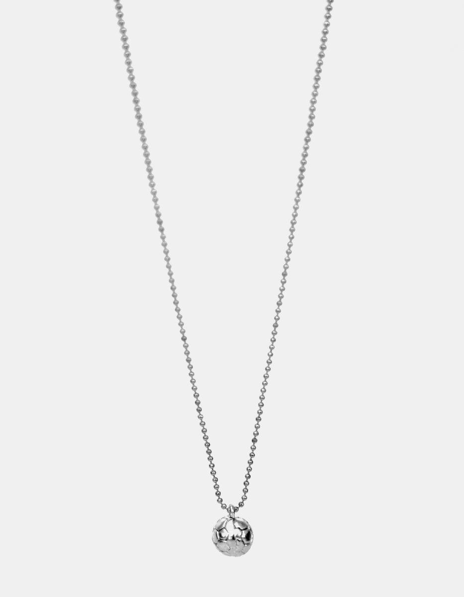 Collar México Infinito Balón de Plata .925 con Baño de Platino