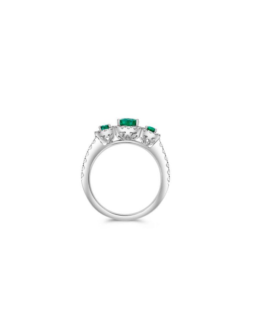 ANILLO PLATINO CON DIAMANTES