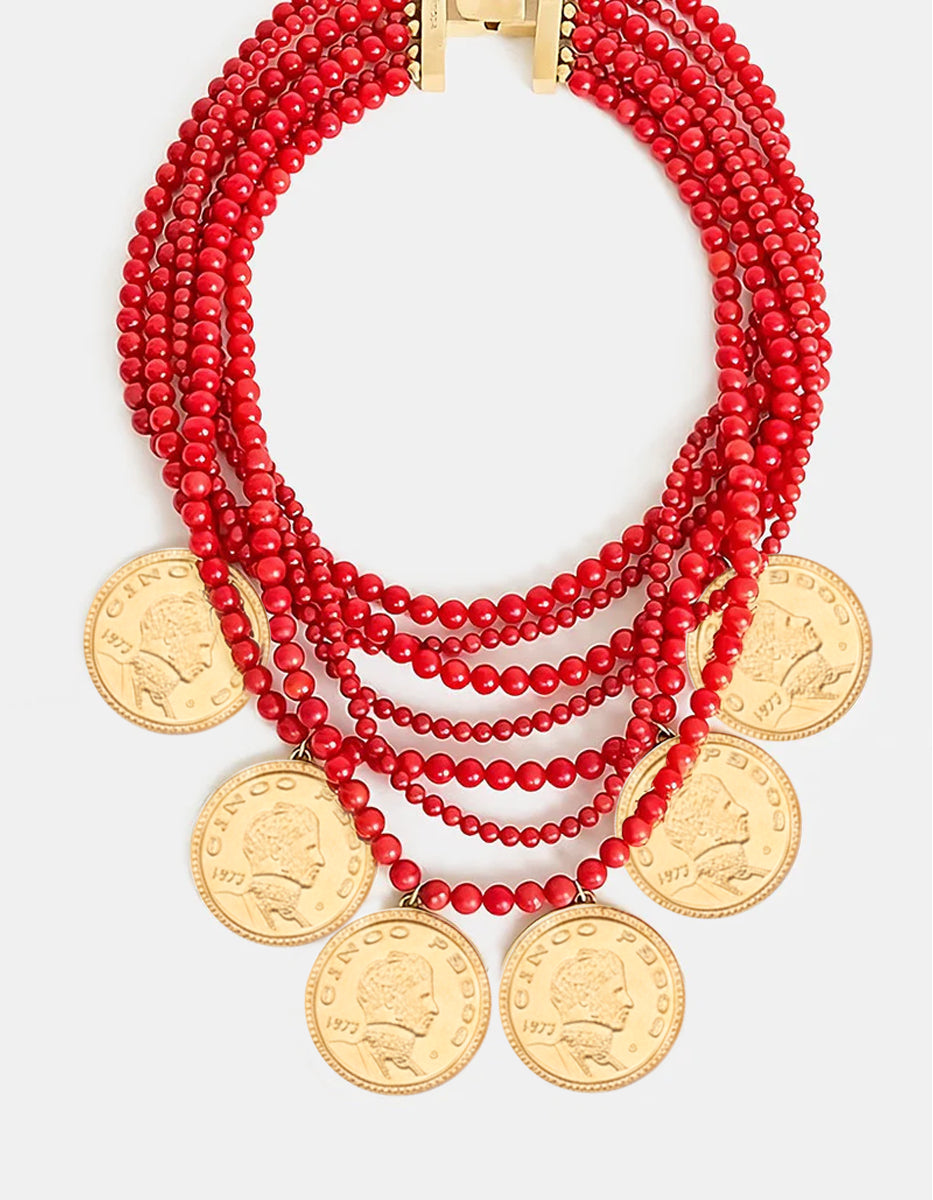 Collar monedas auténticas Memorias