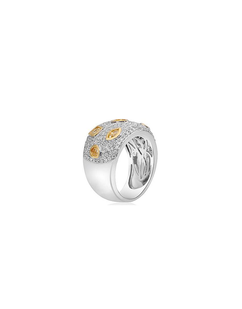 ANILLO ORO BLANCO & AMARILLO 18K
