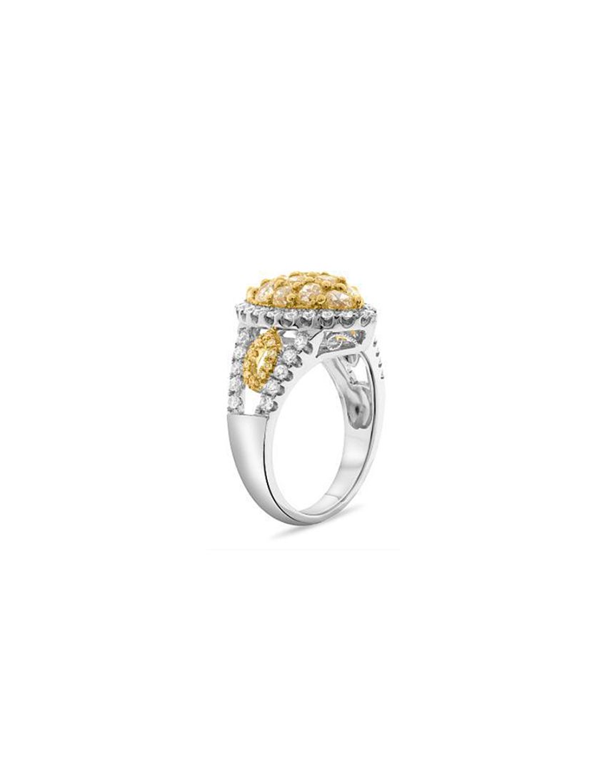 ANILLO ORO BLANCO & AMARILLO 18K