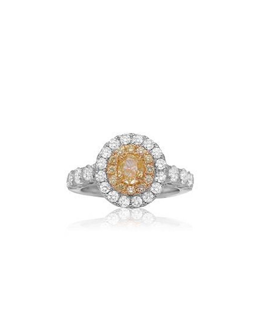 ANILLO ORO BLANCO & AMARILLO 18K