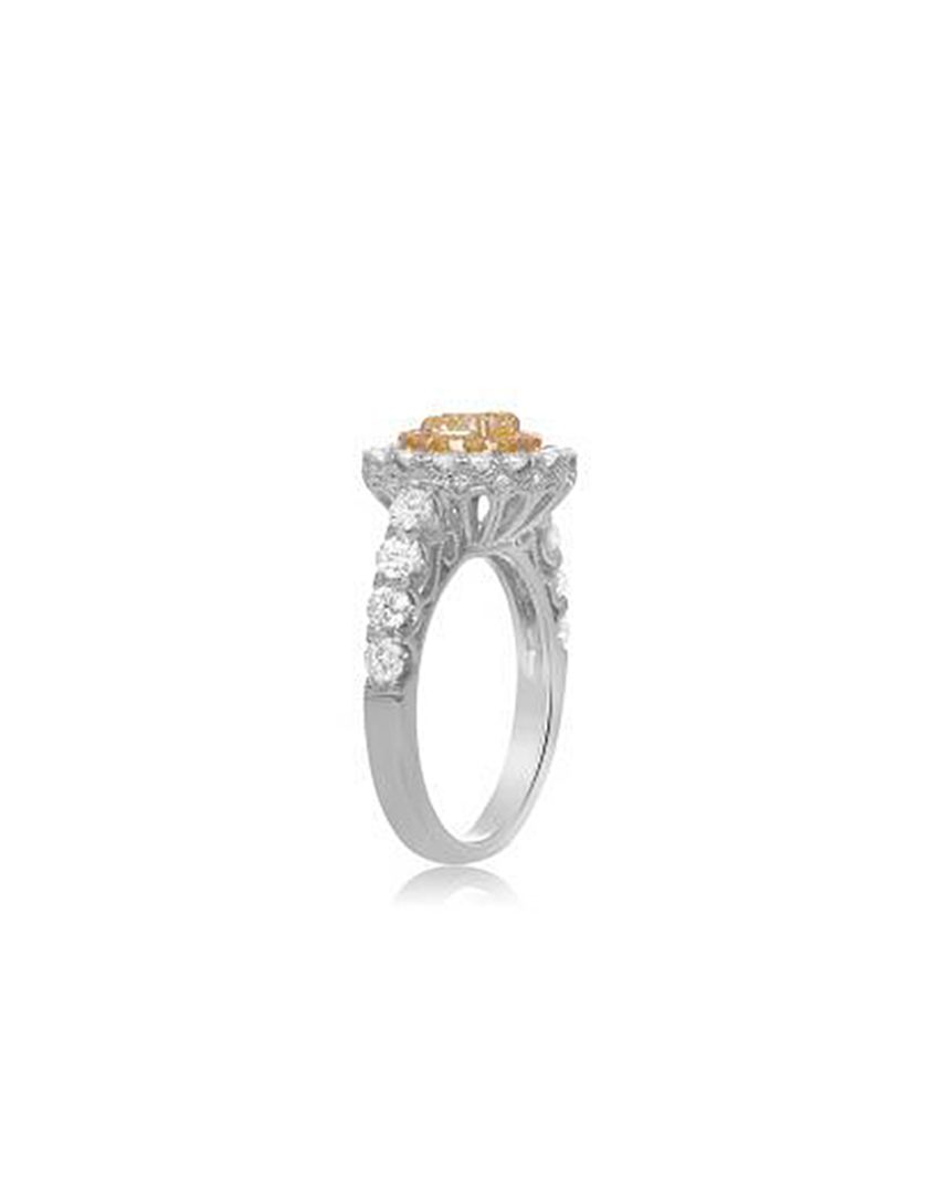 ANILLO ORO BLANCO & AMARILLO 18K