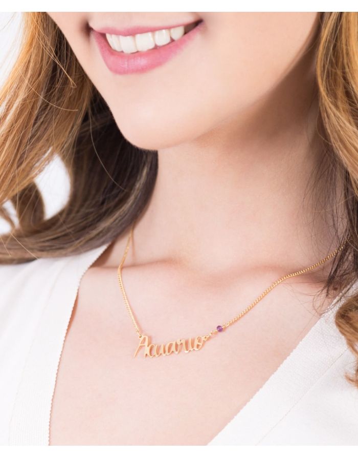 Collar Zodiacal Signo Acuario el complemento ideal para conectar con los astros 