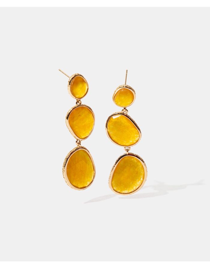 Preciosos Aretes con Gemas Naturales Colección Marquesa