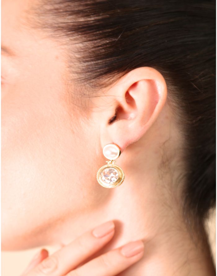 ARETES LUXURY CON PERLA MABE
