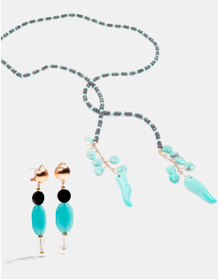 SET ARETES + COLLAR