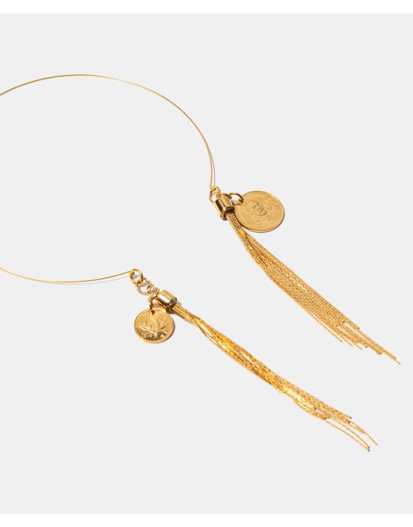 COLLAR MEMORIAS La estética de las monedas vintage crean piezas únicas