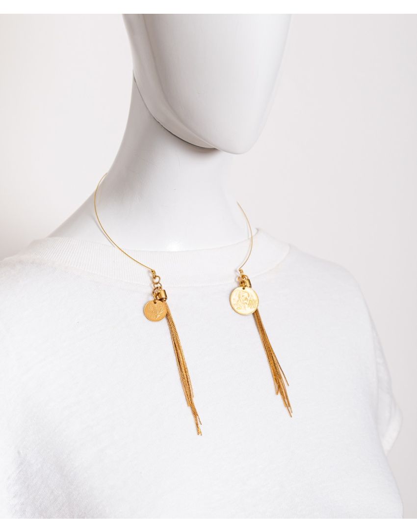 COLLAR MEMORIAS La estética de las monedas vintage crean piezas únicas